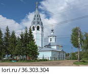 Церковь Успения Пресвятой Богородицы в Чухломе, Костромская область (2021 год). Стоковое фото, фотограф Михаил Марковский / Фотобанк Лори