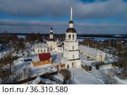 Московская область, Можайский район, Успенский Колоцкий женский монастырь (2021 год). Редакционное фото, фотограф glokaya_kuzdra / Фотобанк Лори