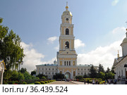 Дивеево. Колокольня Свято-Троицкого Серафимо-Дивеевского монастыря. (2021 год). Стоковое фото, фотограф Рябков Александр / Фотобанк Лори