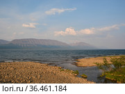 Плато Путорана, пейзаж горного озера. Стоковое фото, фотограф Сергей Дрозд / Фотобанк Лори