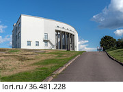 Здание выставочного центра "Эрмитаж-Выборг" на улице Ладанова. Бастион Панцерлакс. Выборгский район. Ленинградская область (2021 год). Редакционное фото, фотограф Румянцева Наталия / Фотобанк Лори