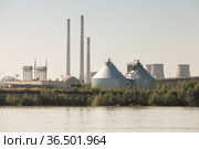 Ruse Iztok Thermal Power Plant view (2014 год). Стоковое фото, фотограф EugeneSergeev / Фотобанк Лори