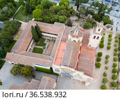 Benedictine abbey in Sant Cugat del Valles, Spain. Стоковое фото, фотограф Яков Филимонов / Фотобанк Лори