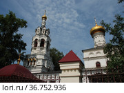 Церковь Ильи Пророка в Черкизове (на Штатной Горке). Большая Черкизовская улица, 17. Район Преображенское. Город Москва (2011 год). Стоковое фото, фотограф lana1501 / Фотобанк Лори