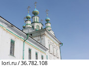 Church of the Transfiguration of the Lord,  Kungur city, Perm Territory, Russia, Founded in 1763 (2018 год). Стоковое фото, фотограф Наталия Макарова / Фотобанк Лори