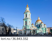 Москва.  Елоховский собор (2021 год). Редакционное фото, фотограф Галина Савина / Фотобанк Лори