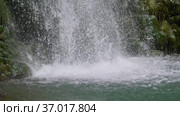 Кавказские горы. Река Дикарка и Змеевские водопады. Caucasus Mountains. Dikarka River and the Zmeykovsky waterfalls. Стоковое видео, видеограф Евгений Романов / Фотобанк Лори
