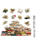 A lot of books on white background. Стоковое фото, фотограф Владимир Мельников / Фотобанк Лори