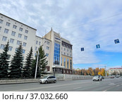 Офис компании "Транснефть Урал". Город Уфа, улица ​Цюрупы, 8, ​Заки Валиди, 44. Республика Башкортостан (2021 год). Редакционное фото, фотограф Овчинникова Ирина / Фотобанк Лори