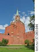 Троицкая башня Кремля. Александровский сад. Город Москва (2012 год). Стоковое фото, фотограф lana1501 / Фотобанк Лори