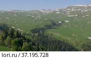 Северный Кавказ. Кавказский природный заповедник. Плато Лаго-Наки весной. North Caucasus. Caucasian nature reserve. Lago-Naki Plateau in spring. (2021 год). Редакционное видео, видеограф Евгений Романов / Фотобанк Лори