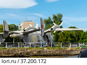 Cамолет-амфибиz Бе-12. Музей Мирового океана. Калининград (2018 год). Редакционное фото, фотограф Александр Щепин / Фотобанк Лори