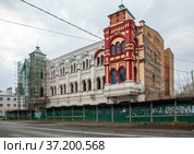 Бывшее здание Государственного банка. Рыбинск. Ярославская область (2021 год). Стоковое фото, фотограф Сергей Афанасьев / Фотобанк Лори