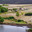 Rural landscape with a village on the banks of a pond and fields. Russia, Orenburg region, farm Arapovka. Стоковое фото, фотограф Вадим Орлов / Фотобанк Лори