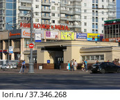 Наземный вестибюль станции метро «Сокольники». Русаковская улица. Город Москва (2013 год). Редакционное фото, фотограф lana1501 / Фотобанк Лори