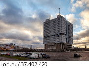 Доминанта Калининграда — Дом Советов. Калининград (2021 год). Редакционное фото, фотограф Сергей Афанасьев / Фотобанк Лори