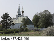 Кидекша, храм Святого архидиакона Стефания 1780 года постройки (2021 год). Редакционное фото, фотограф Дмитрий Неумоин / Фотобанк Лори