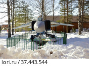 Истребитель МиГ-23 МЛ. Военно-технический музей, городской округ Черноголовка, село Ивановское, Московская область (2022 год). Редакционное фото, фотограф stargal / Фотобанк Лори