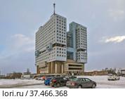 Доминанта Калининграда — Дом Советов. Калининград (2021 год). Редакционное фото, фотограф Сергей Афанасьев / Фотобанк Лори