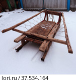 Сани-розвальни русские. Для детей. Стоковое фото, фотограф Анатолий Матвейчук / Фотобанк Лори