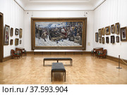 State Tretyakov Gallery, art gallery in Moscow, Russia. Hall of artist Surikov Vasily and picture Boyarynya Morozova (2022 год). Редакционное фото, фотограф Валерия Попова / Фотобанк Лори