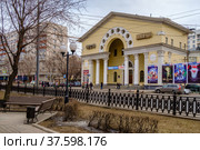 Москва, Таганский  район, улица Абельмановская, дом 17а, кинотеатр "Победа" (2021 год). Редакционное фото, фотограф glokaya_kuzdra / Фотобанк Лори