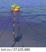 SPM buoy. 3d-rendering. Редакционная иллюстрация, иллюстратор Наталья Лагуткина / Фотобанк Лори