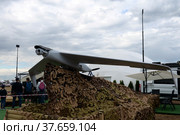 Беспилотный летательный комплекс ZALA 421-16Е5G на Международном авиационно-космическом салоне МАКС-2021 в Жуковском, Россия. Редакционное фото, фотограф Free Wind / Фотобанк Лори