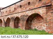 Ancient fort wall in Kirillov-Belozyrsky monastery, Vologda region, Russia (2010 год). Стоковое фото, фотограф Алексей Антипов / Фотобанк Лори