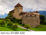 View of Vaduz castle, Liechtenstein. Стоковое фото, фотограф Яков Филимонов / Фотобанк Лори