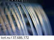 Silicone (plastic) transparent tubes for chemical reactor. Short depth of field. Стоковое фото, фотограф Alexey Rezvykh / Фотобанк Лори