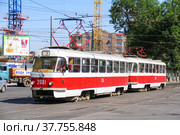 Tatra T3 (2016 год). Редакционное фото, фотограф Art Konovalov / Фотобанк Лори