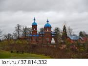 Храм во Имя Рождества Пресвятой Богородицы. Рождествено (2020 год). Редакционное фото, фотограф Александр Щепин / Фотобанк Лори