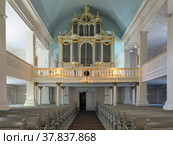 Орган Старой церкви в Хельсинки, Финляндия (2017 год). Редакционное фото, фотограф Михаил Марковский / Фотобанк Лори