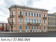 Особняк А. Д. Шереметева -  Дом писателей - Гостиница Sheremetev Palace ("Шереметевский дворец"). Санкт-Петербург (2021 год). Редакционное фото, фотограф Александр Щепин / Фотобанк Лори