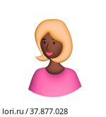 Web icon man, girl with bob haircut. Стоковое фото, фотограф Евгений Бабайлов / Фотобанк Лори