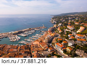 Aerial photo of Cassis, Southern France. Стоковое фото, фотограф Яков Филимонов / Фотобанк Лори