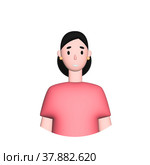 Web icon man, girl with bob haircut. Стоковое фото, фотограф Евгений Бабайлов / Фотобанк Лори