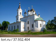 Старинный Храм Троицы Живоначальной («Белая Троица»). Тверь, Россия (2022 год). Стоковое фото, фотограф Анна Карасева / Фотобанк Лори
