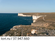 Джангульское побережье в Крыму (2021 год). Стоковое фото, фотограф Наталия Бушкевич / Фотобанк Лори