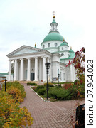 Demetrius Cathedral of Spaso-Yakovlevsky Monastery (1801), Monastery of St. Jacob Saviour, situated to left from Rostov kremlin, it was founded in 1389 century. Yaroslavl Region, Russia (2018 год). Редакционное фото, фотограф Алексей Антипов / Фотобанк Лори