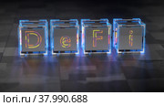 Defi on technological cubes. The concept of decentralized financial services. decentralized finance. Decentralized crypto exchanges. Стоковое видео, видеограф Alexander / Фотобанк Лори
