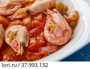 Shrimp Vegetable Tagine. Стоковое фото, фотограф Александр Fanfo / Фотобанк Лори