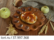 Russian pies Pirog piroshki. Стоковое фото, фотограф Александр Fanfo / Фотобанк Лори