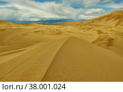 Mongolia. Sands Mongol Els, sandy dune desert, (2019 год). Стоковое фото, фотограф Александр Fanfo / Фотобанк Лори