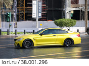 BMW M4 Competition Package (2018 год). Редакционное фото, фотограф Art Konovalov / Фотобанк Лори
