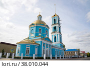 Церковь Вознесения Господня солнечным днем. Кашира, Московская область, Россия (2021 год). Стоковое фото, фотограф Анна Карасева / Фотобанк Лори