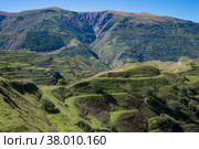 Солнечный сентябрьский день в горах Дагестана. Россия (2021 год). Стоковое фото, фотограф Анна Карасева / Фотобанк Лори