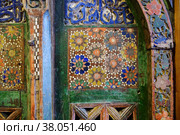 Ancient door. Dagestan. Russia (2022 год). Стоковое фото, фотограф Знаменский Олег / Фотобанк Лори