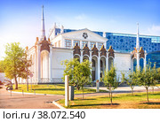 Павильон 25 Музей Нефти и Москвариум, ВДНХ, Москва (2022 год). Стоковое фото, фотограф Baturina Yuliya / Фотобанк Лори